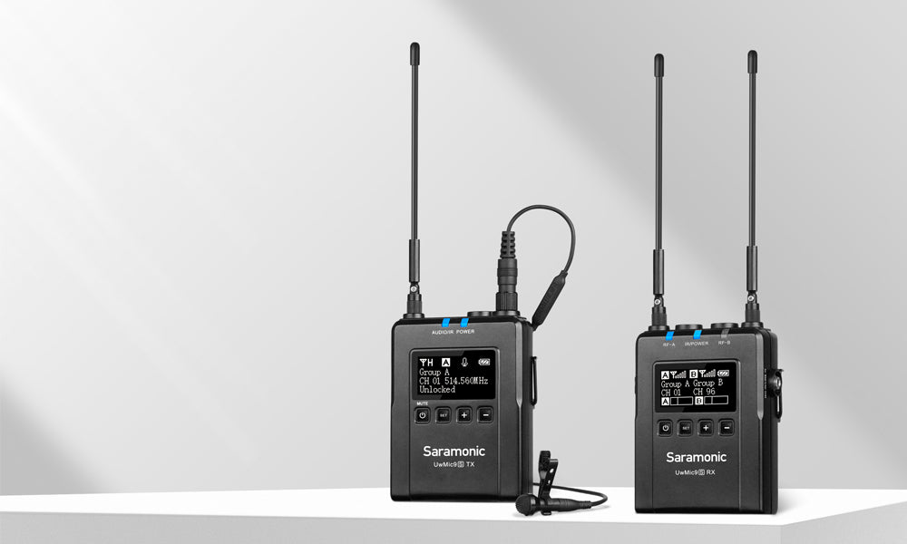 Saramonic UwMic9S Kit1(TX+RX) Camera-Mount Wireless Omni Lavalier Microphone System