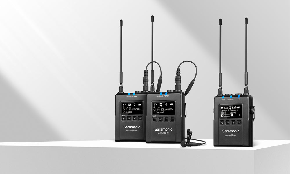 Saramonic UwMic9s k2(TX+TX+RX) 2-Person Camera-Mount Wireless Omni Lavalier Microphone System