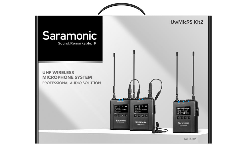 Saramonic UwMic9s k2(TX+TX+RX) 2-Person Camera-Mount Wireless Omni Lavalier Microphone System