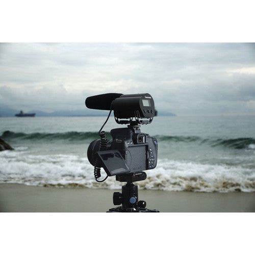 Saramonic Vmic Recorder Microphone with LCD monitor for DSLR Camera/Camcorder