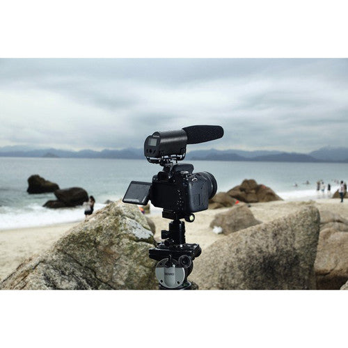Saramonic Vmic Recorder Microphone with LCD monitor for DSLR Camera/Camcorder