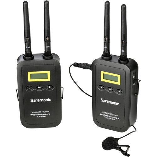 Saramonic VmicLink5 RX+TX Camera-Mount Digital Wireless Microphone System with Bodypack Transmitter and Lavalier Mic