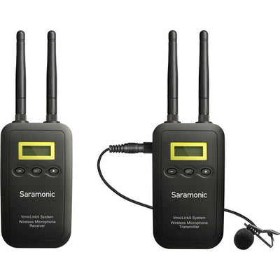Saramonic VmicLink5 RX+TX Camera-Mount Digital Wireless Microphone System with Bodypack Transmitter and Lavalier Mic