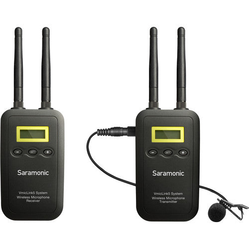 Saramonic VmicLink5 RX+TX Camera-Mount Digital Wireless Microphone System with Bodypack Transmitter and Lavalier Mic