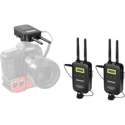 Saramonic VmicLink5 RX+TX+TX Camera-Mount Digital Wireless Microphone System with Two Transmitters and Lavalier Mics