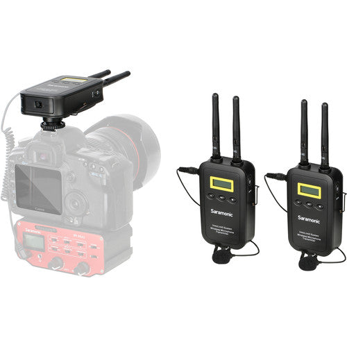 Saramonic VmicLink5 RX+TX+TX Camera-Mount Digital Wireless Microphone System with Two Transmitters and Lavalier Mics