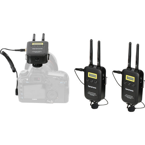 Saramonic VmicLink5 RX+TX+TX Camera-Mount Digital Wireless Microphone System with Two Transmitters and Lavalier Mics
