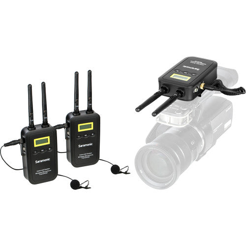 Saramonic VmicLink5 RX+TX+TX Camera-Mount Digital Wireless Microphone System with Two Transmitters and Lavalier Mics