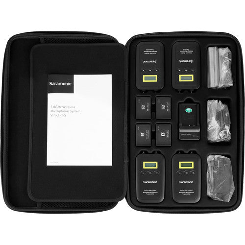 Saramonic VmicLink5 RX+TX+TX+TX Camera-Mount Digital Wireless Microphone System