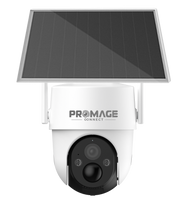 Promage Connect Snap 26T Wi-Fi Solar Powered PTZ Camera – 3MP 2K Resolution, Outdoor IP65, Color Night Vision, Motion Detection