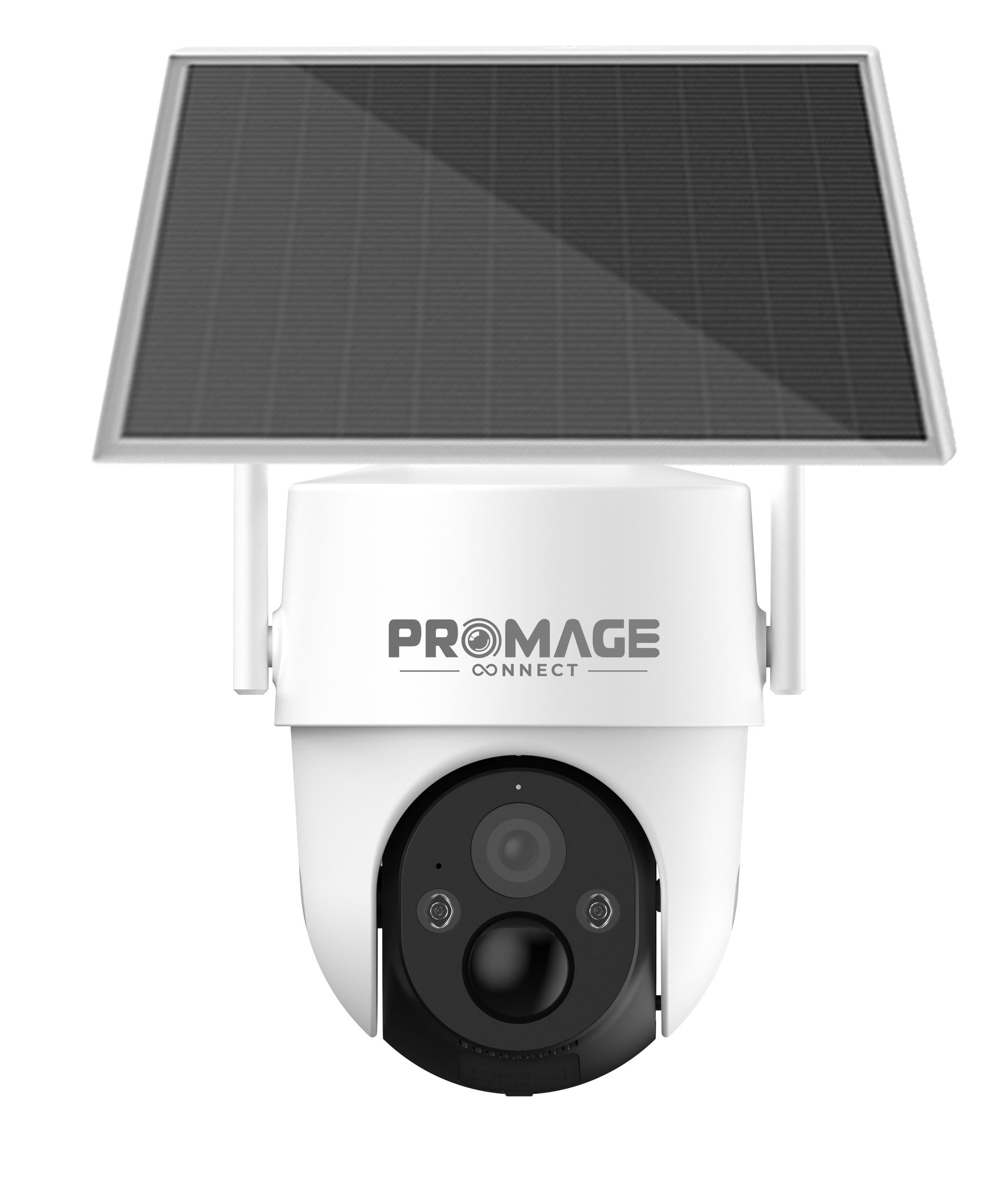 Promage Connect Snap 26T Wi-Fi Solar Powered PTZ Camera – 3MP 2K Resolution, Outdoor IP65, Color Night Vision, Motion Detection