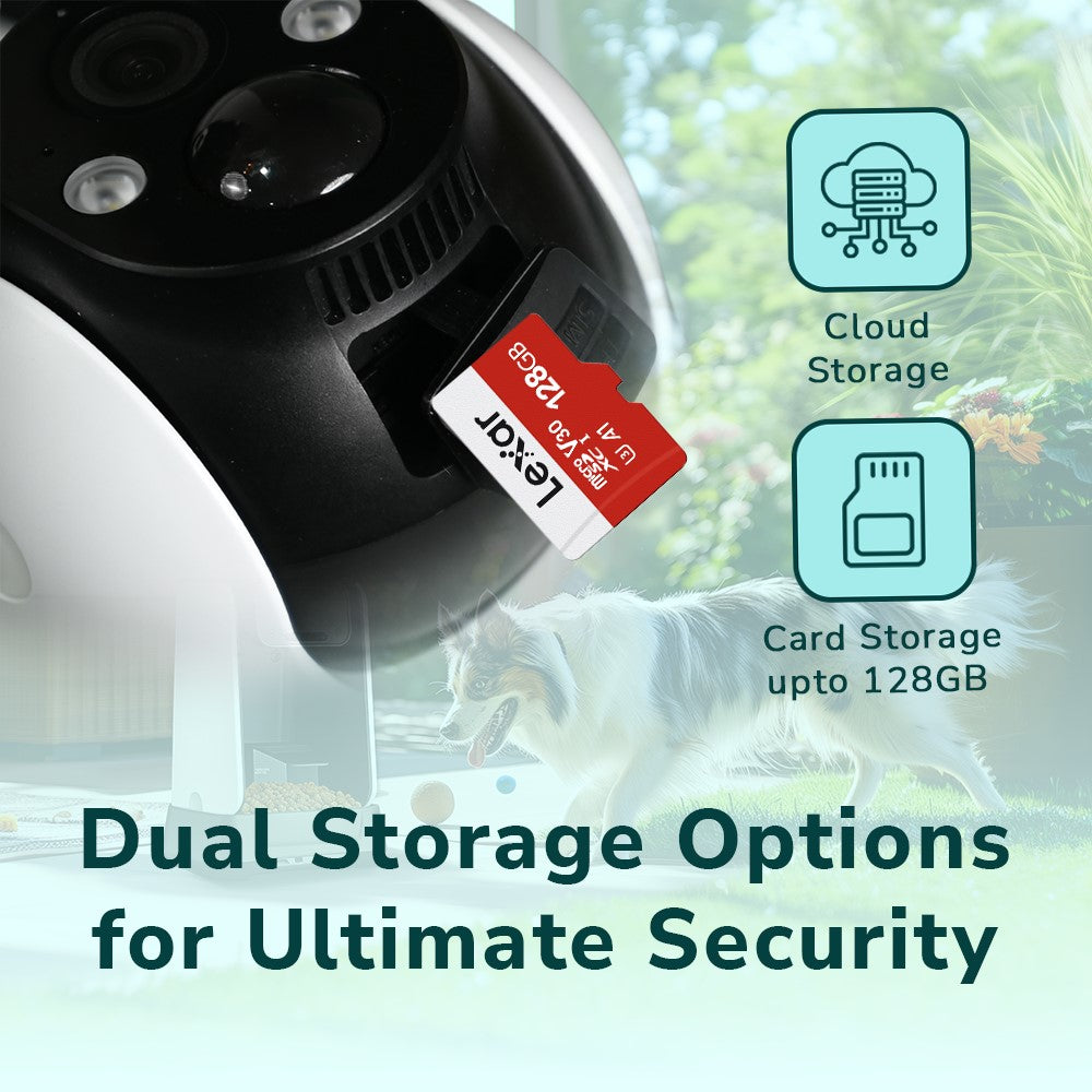 Promage Connect Snap 26T Wi-Fi Solar Powered PTZ Camera – 3MP 2K Resolution, Outdoor IP65, Color Night Vision, Motion Detection