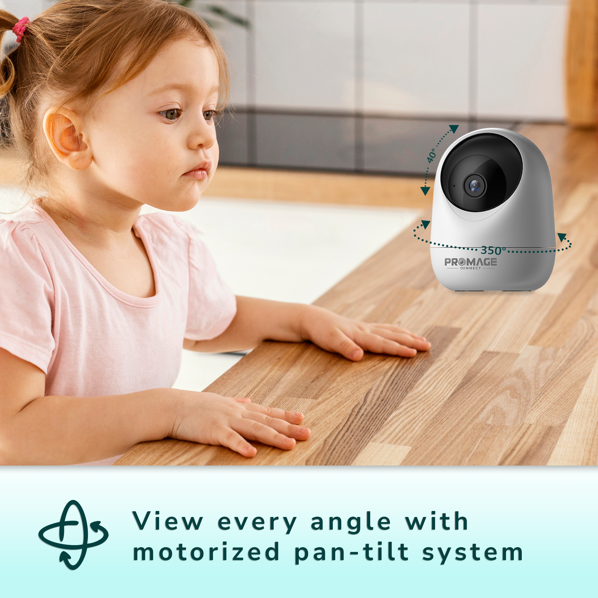 Promage Connect Speed 25Q Indoor PTZ 4MP WiFi Camera