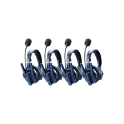 Synco Xtalk Master Full-Duplex MasterFree Intercom System with 4 Single-Ear Headsets