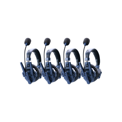 Synco Xtalk Master Full-Duplex MasterFree Intercom System with 4 Single-Ear Headsets
