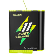 TELESIN GP-FCB-B11Fast Charging Lithium Battery for GoPro HERO 12/11/10/9