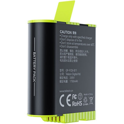 TELESIN GP-FCB-B11Fast Charging Lithium Battery for GoPro HERO 12/11/10/9