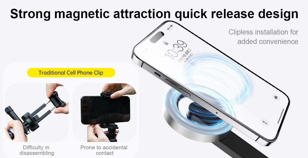 TELESIN WS-22005 Magnetic Bluetooth Selfie Stick for iPhone