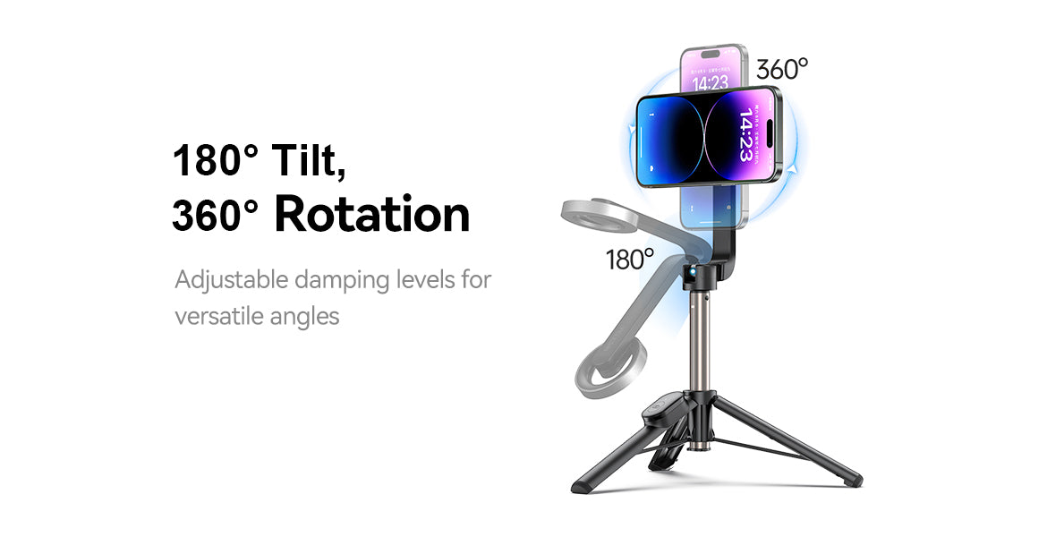 TELESIN WS-22005 Magnetic Bluetooth Selfie Stick for iPhone