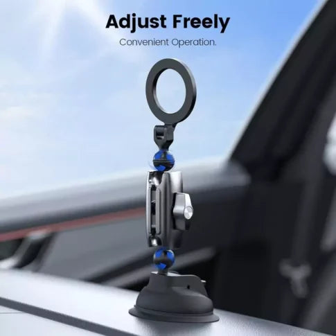 TELESIN Aluminum Suction Cup Mount With Magnetic Plate for Cellphone