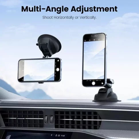 TELESIN Aluminum Suction Cup Mount With Magnetic Plate for Cellphone