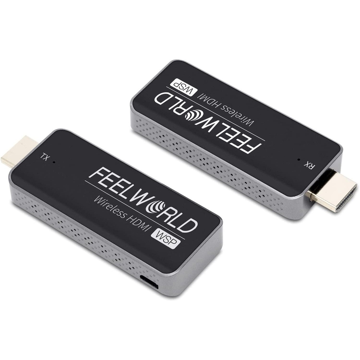 Feelworld WSP Wireless HDMI 1080P Transmitter and Receiver Extender Kit with 164FT Range (Black)