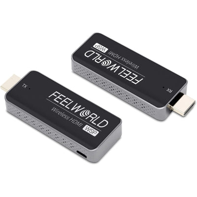 Feelworld WSP Wireless HDMI 1080P Transmitter and Receiver Extender Kit with 164FT Range (Black)