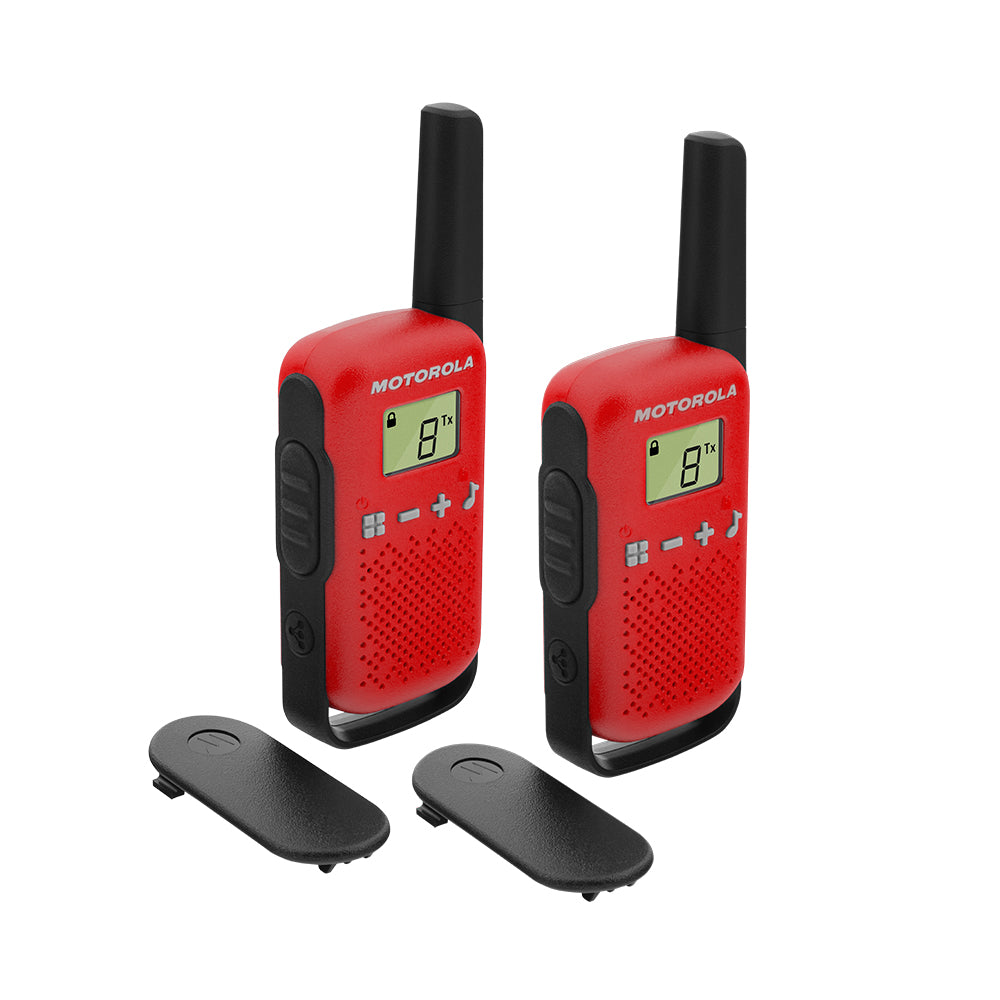 Motorola Talkabout T42 Walkie-Talkies Red Twin pack