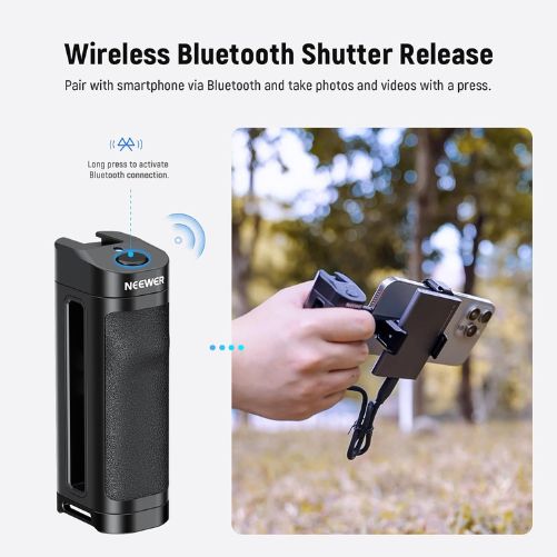 NEEWER Bluetooth Wireless Handle with Phone Clamp and SSD Clamp