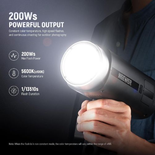 NEEWER Q200 200Ws 2.4G TTL Outdoor Studio Flash