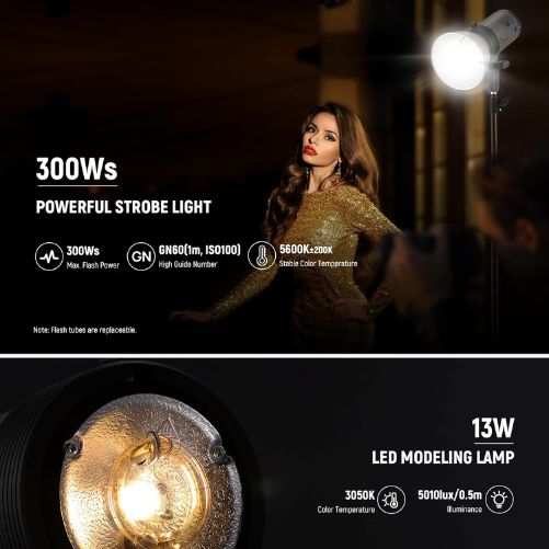 NEEWER Q300 300Ws 2.4G Outdoor Studio Flash