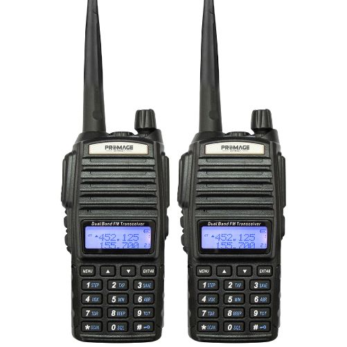 Promage Connect Walkie Talkies PC-WT820 With Earpiece 5W Radio Handheld Dual Band Portable (1-20 set) - 2S