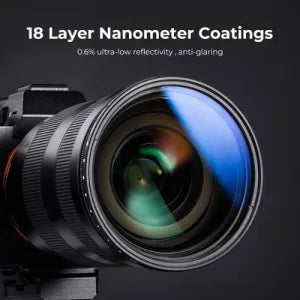 K&amp;F 72mm Variable ND Lens Filter (1-9 Stops) for Camera Lens