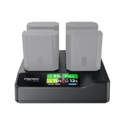 Accsoon TOPRIG 4-Bay NP-FZ100 Fast Charger