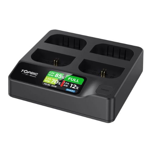 Accsoon TOPRIG 4-Bay LP-E6 Fast Charger