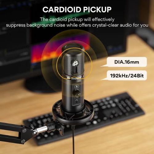 MAONO AU-PM422 Podcast USB Microphone Plug & Play