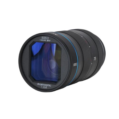 SIRUI 75mm F1.8 1.33X APS-C Anamorphic Lens For Z Mount, Blue Flare