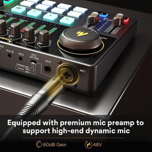 MAONO Caster AME2 10-Channel Podcast Audio Interface