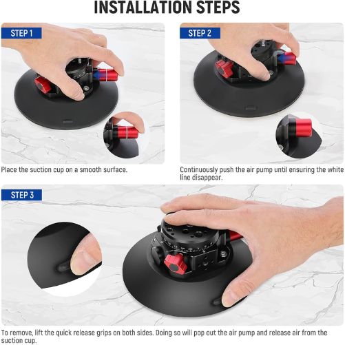 Neewer 6" Camera Or Phone Suction Cup Mount
