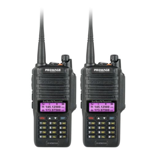 Promage Connect 8W Radio Handheld Dual Band Portable Walkie Talkies With Earpiece (PC-WT900 Plus) 1-20 Set - 2S