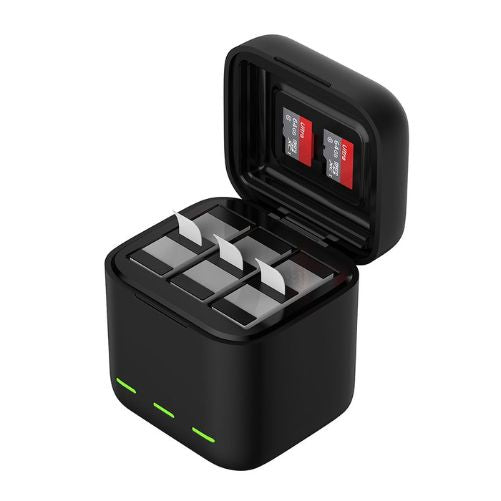 Telesin S0-BCG-10-TGP 3-Channel Triple Storage Battery Charger Box For Gopro