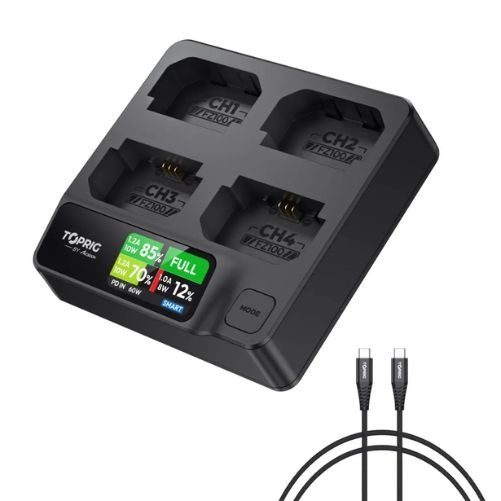 Accsoon TOPRIG 4-Bay NP-FZ100 Fast Charger