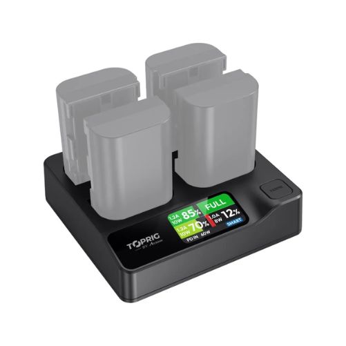 Accsoon TOPRIG 4-Bay LP-E6 Fast Charger