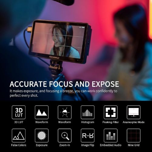 FEELWORLD F5 Pro V4 6” Touch Screen Camera Field Monitor