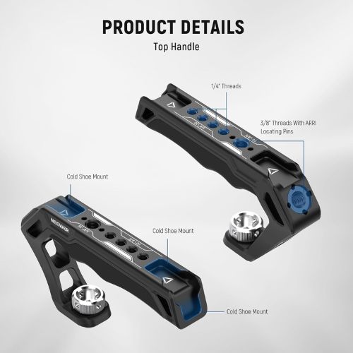 Neewer (CA16T) Universal Camera Cage and Top Handle With Arca Type Base, Dual Handgrip