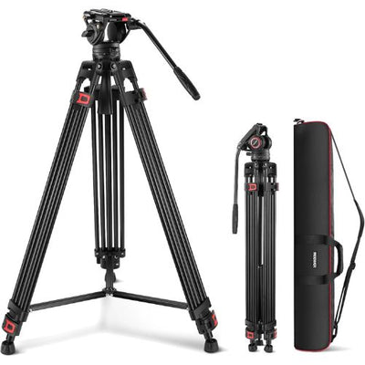 NEEWER TP75 74" Pro Video Tripod with Fluid Head