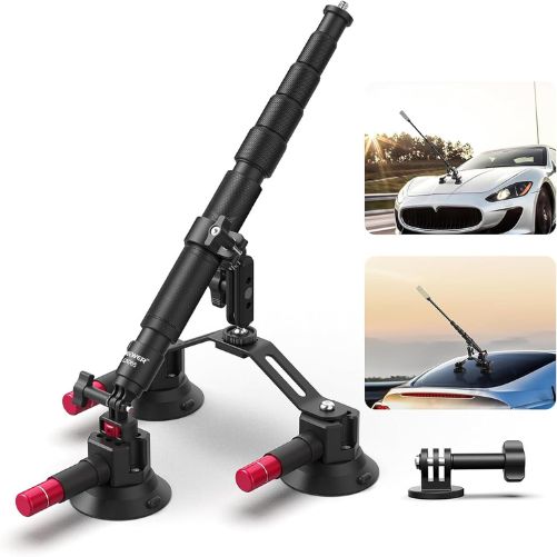 Neewer 3-in-1 Suction Cup Car Mount Kit with Extension