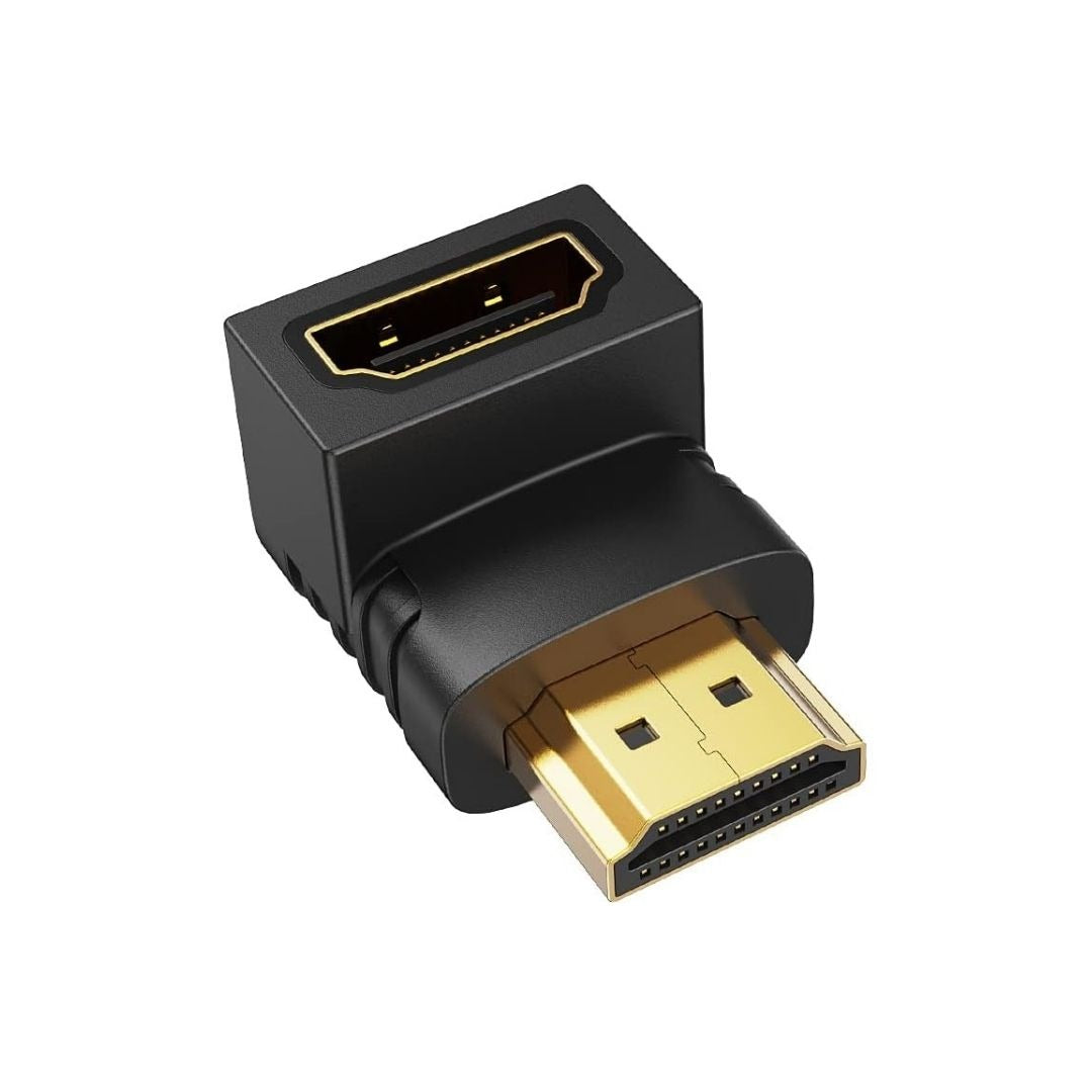 Promage HDMI Male to Female Adapter with a 90-degree angle