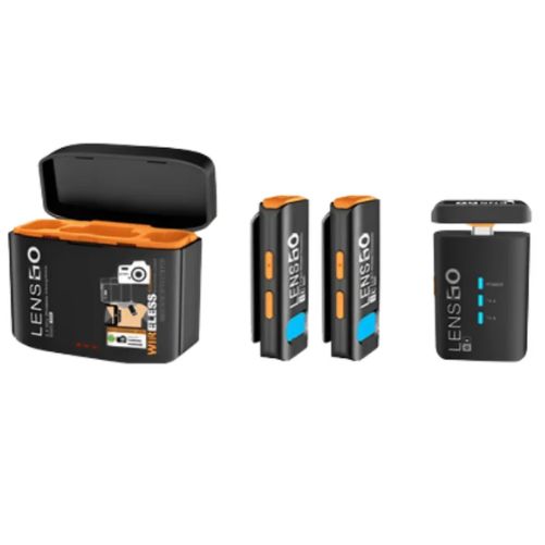 Lensgo 528C Wireless TRS/USB-C Dual Microphone System for Cameras and Smartphones