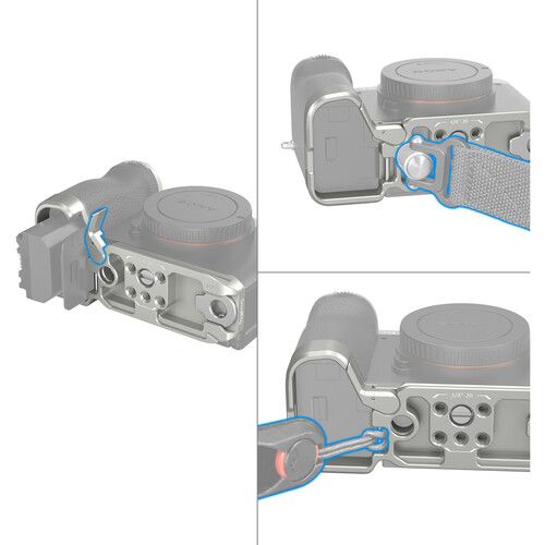 SmallRig Bottom Mount Plate For Sony Alpha 7C II / Alpha 7CR (Silver) 4439